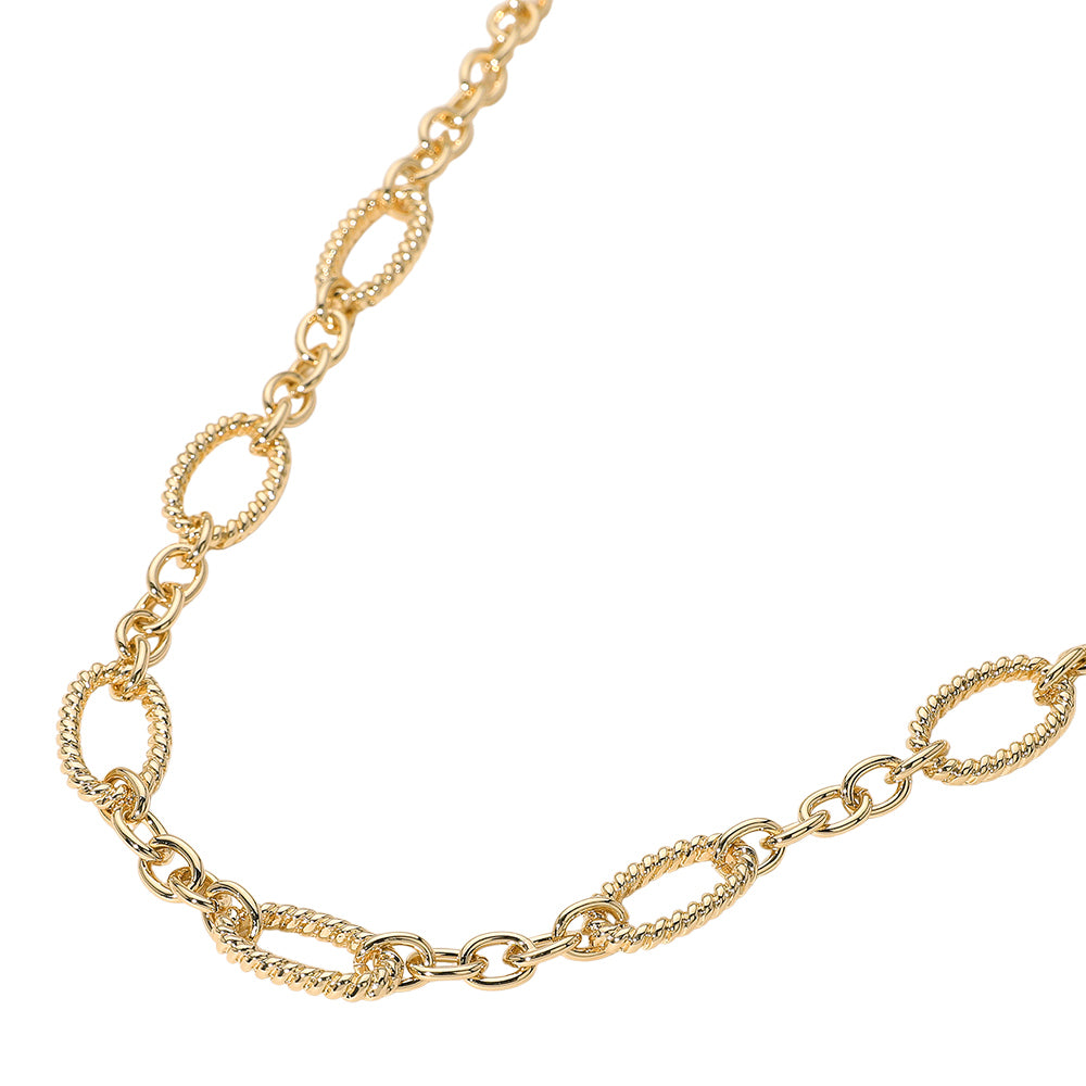 iLLASPARKZ Textured Metal Link Chain Necklace