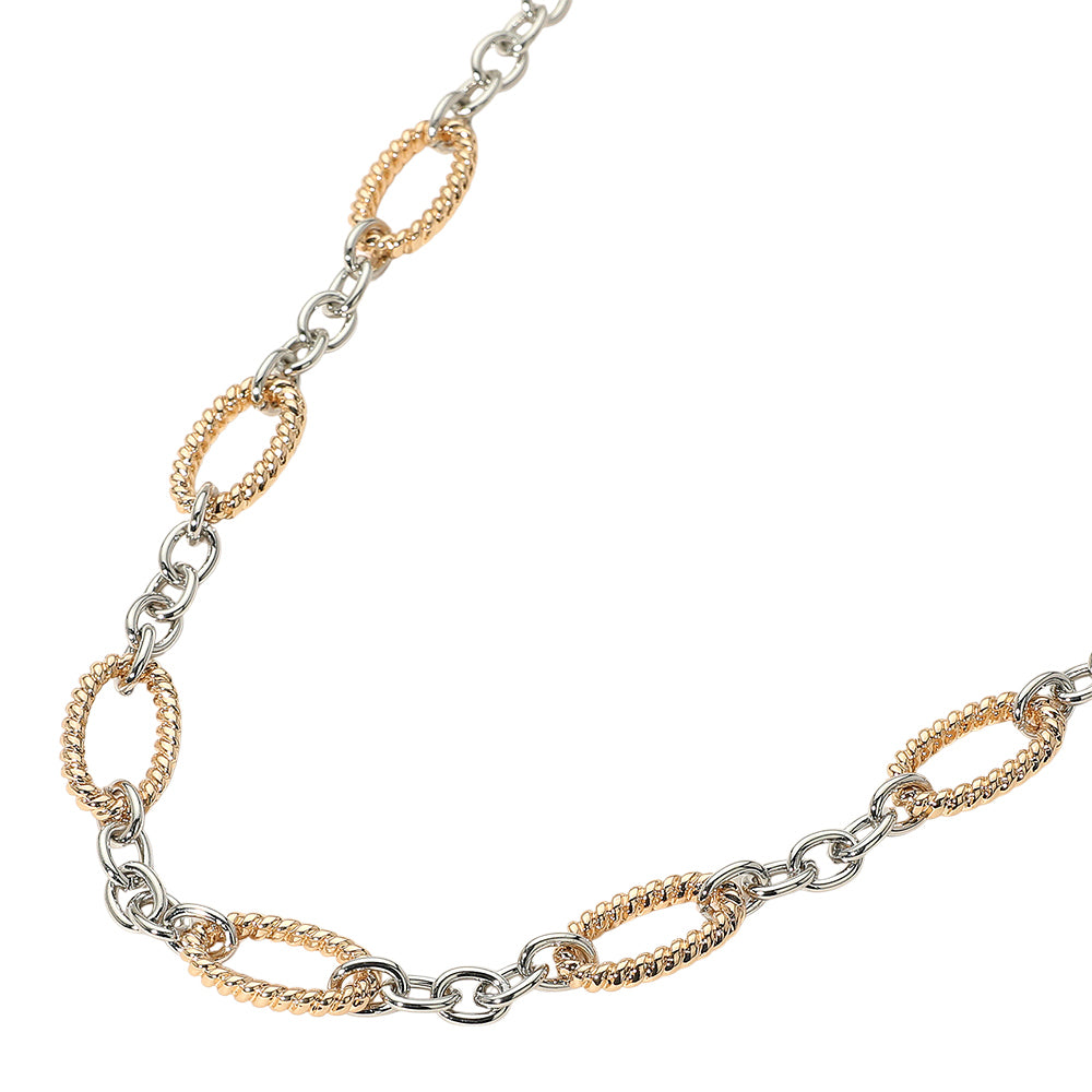 iLLASPARKZ Textured Metal Link Chain Necklace