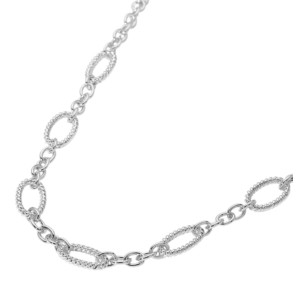 iLLASPARKZ Textured Metal Link Chain Necklace
