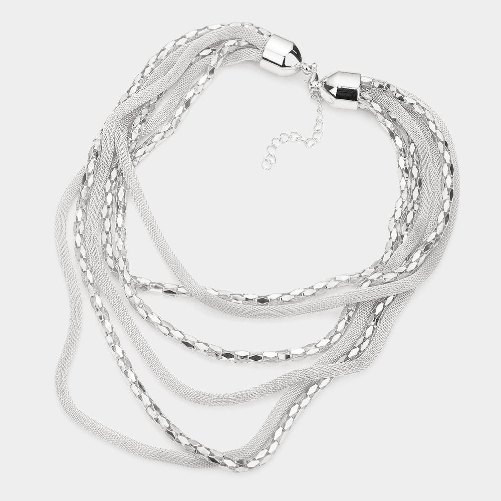 iLLASPARKZ Multi Layered Metal Necklace