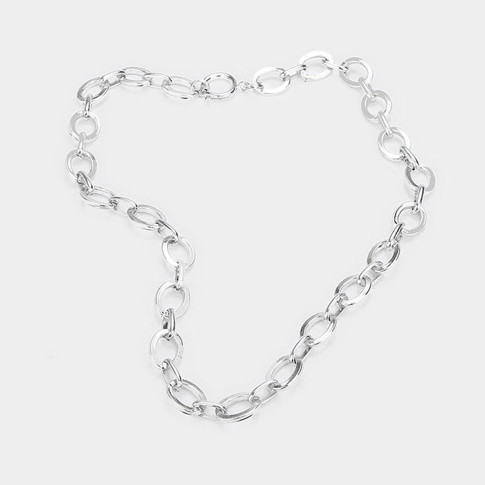 iLLASPARKZ Uni-Sex Metal Chain Necklace