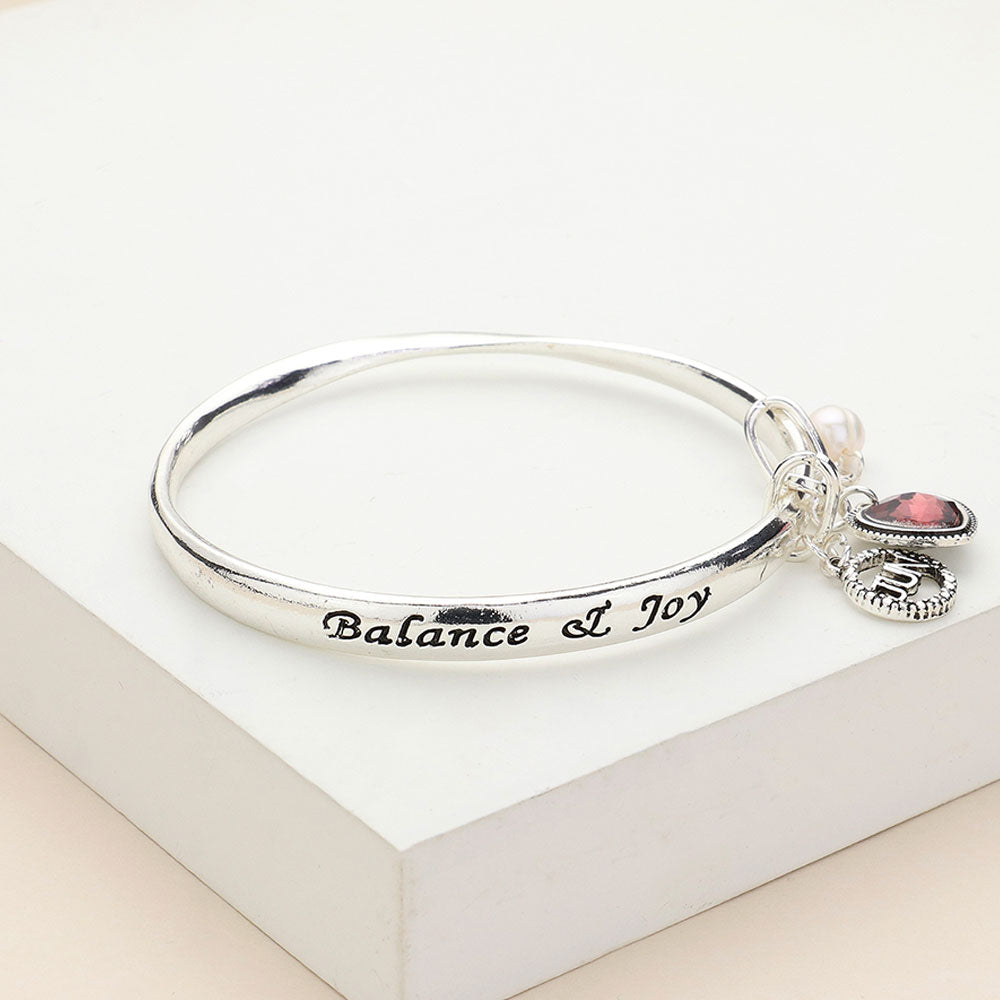 iLLASPARKZ Balance Joy June Heart Birthday Stone Charm Bracelet