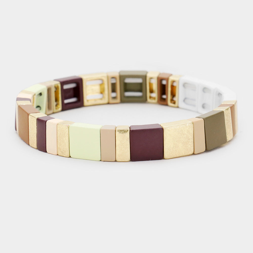iLLASPARKZ Hope Lego Color Block Stretch Bracelet