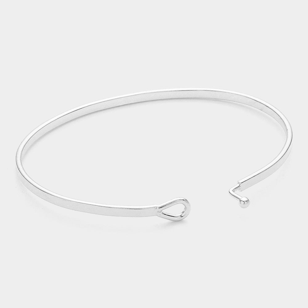 iLLASPARKZ Always Be My Mom Thin Brass Metal Hook Bracelet