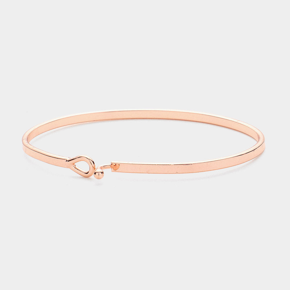 iLLASPARKZ Congratulations Message Brass Thin Metal Hook Bracelet