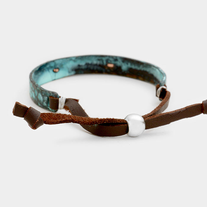 iLLASPARKZ Hope Half Round Metal Bracelet