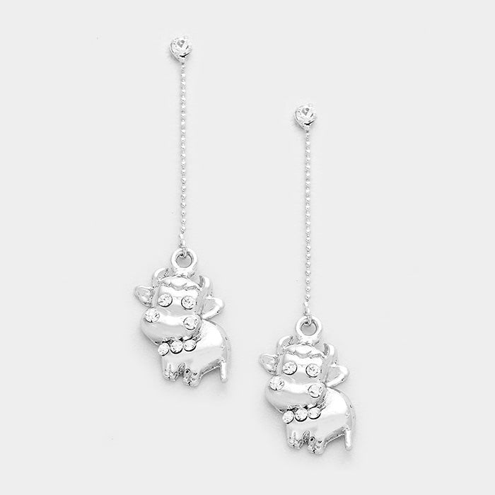 iLLASPARKZ Taurus - Zodiac Sign Dangle Earrings
