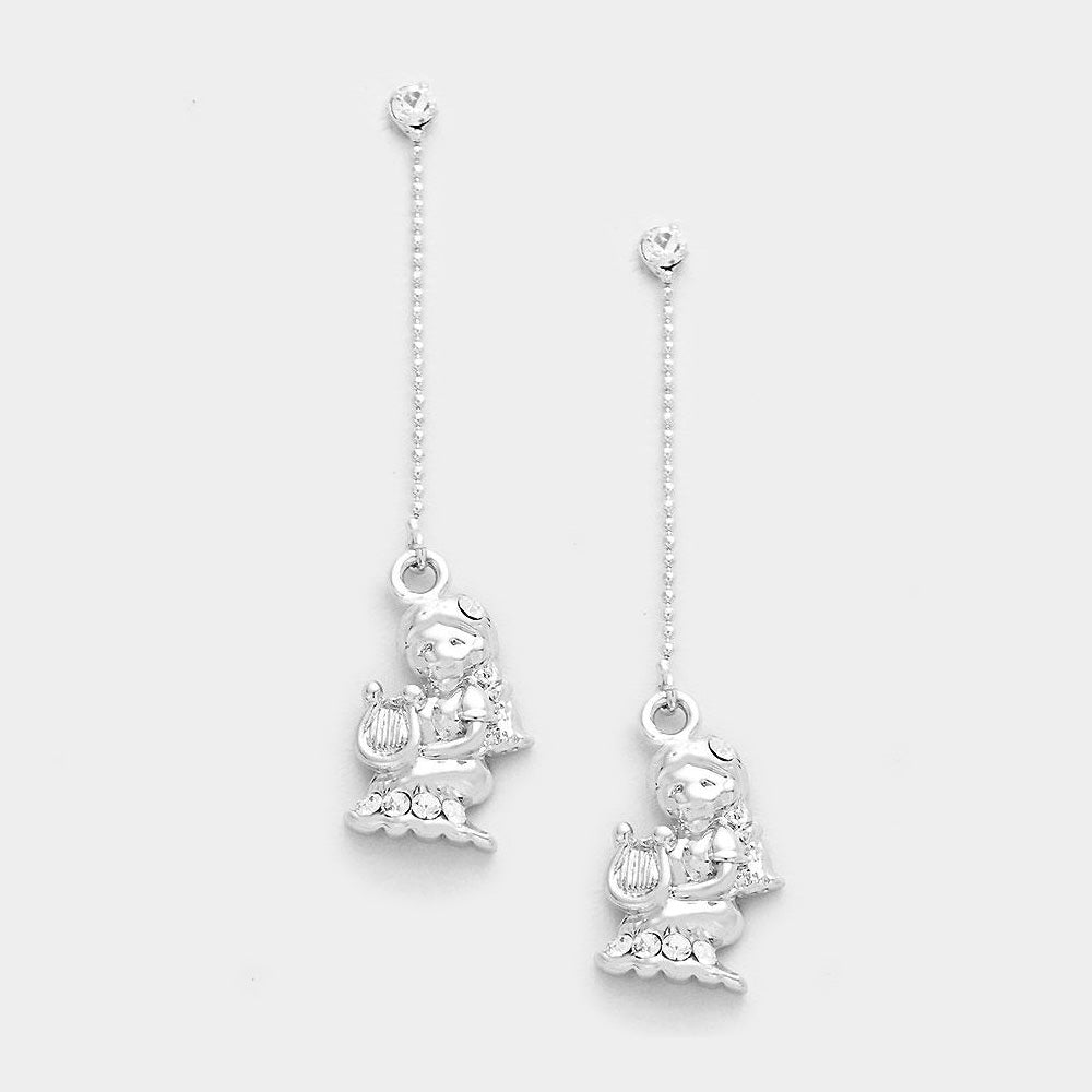 iLLASPARKZ Virgo - Zodiac Sign Dangle Earrings