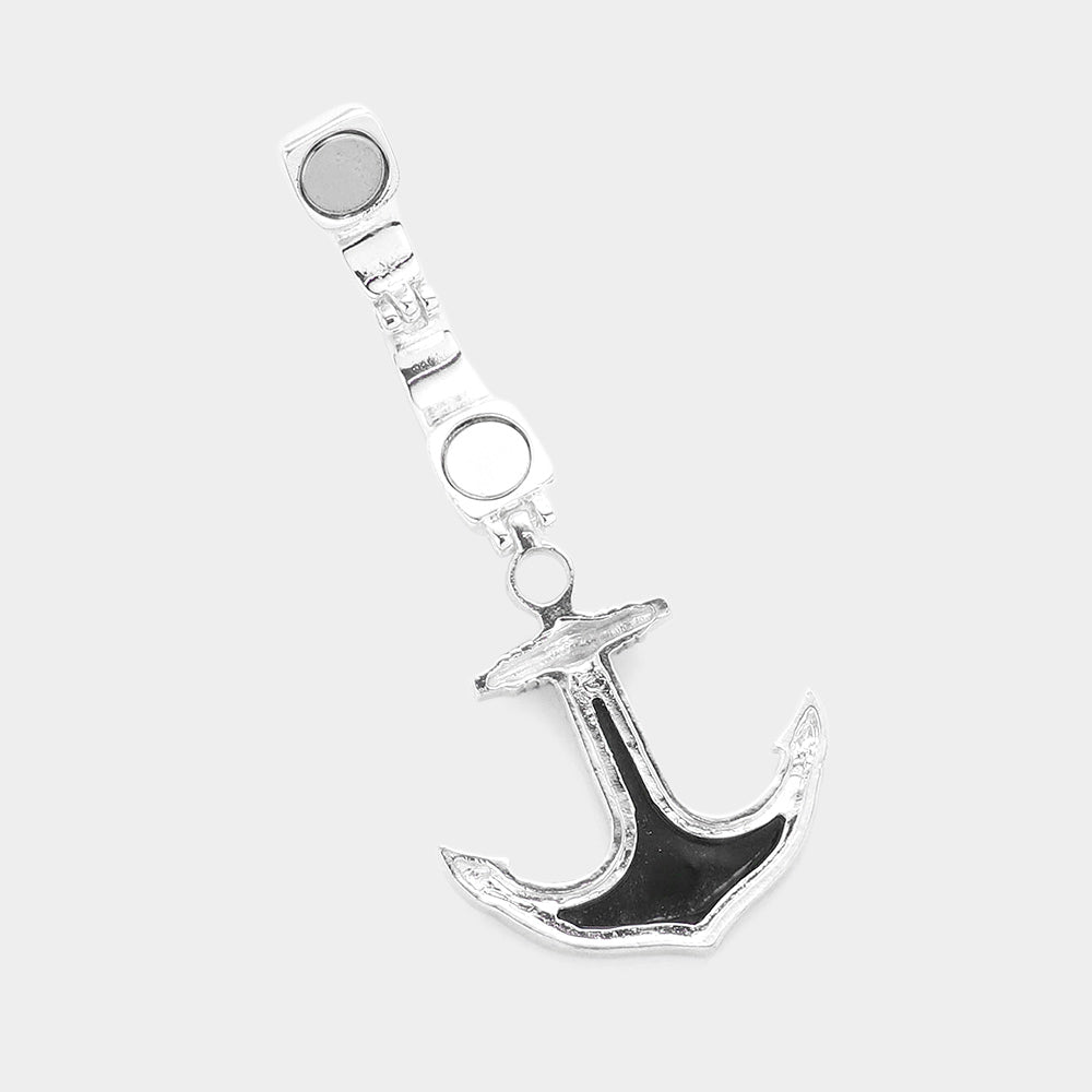 iLLASPARKZ Abalone Anchor Pendant Set