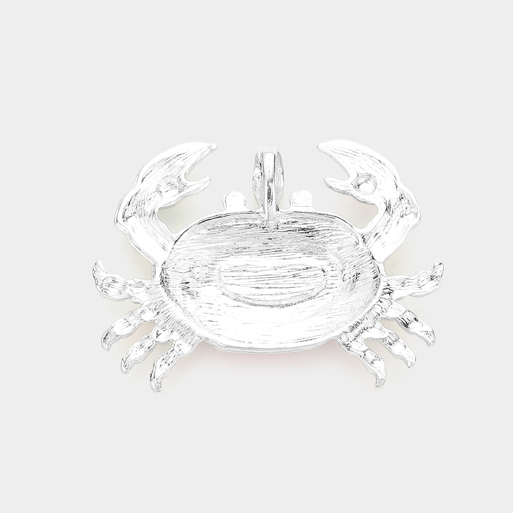 iLLASPARKZ Bead Accented Crab Pendant Set