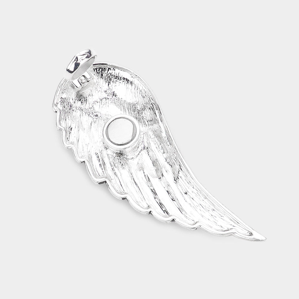 iLLASPARKZ American USA Flag Wing Pendant Set