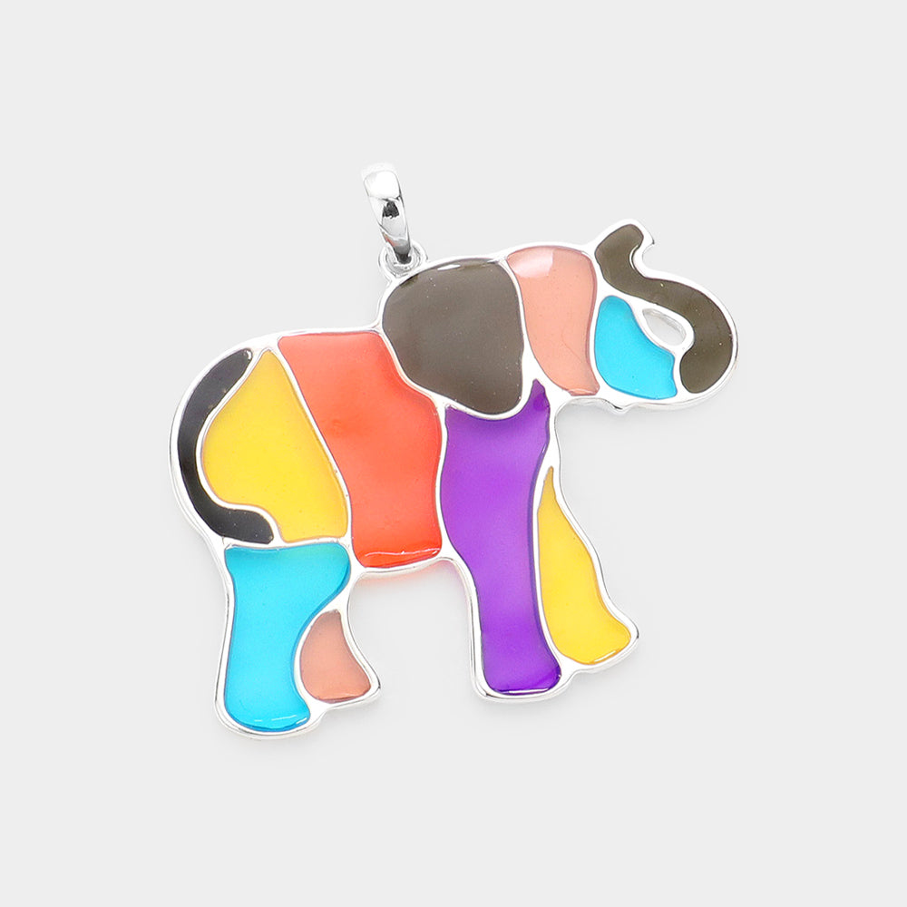 iLLASPARKZ Colorful Elephant Pendant Set