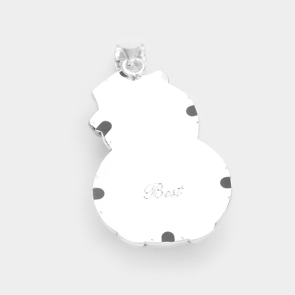 iLLASPARKZ Snowman Metal Pin Brooch / Pendant
