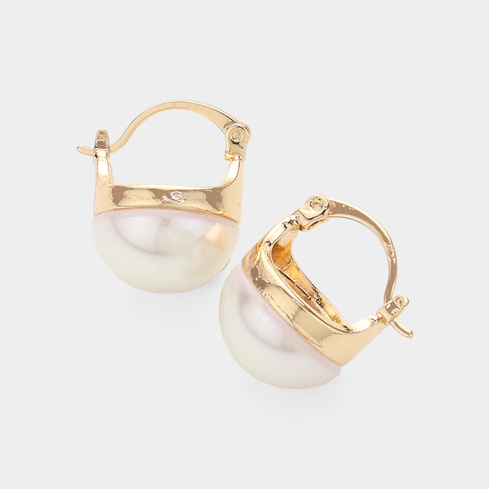 iLLASPARKZ Pearl Pin Catch Earrings