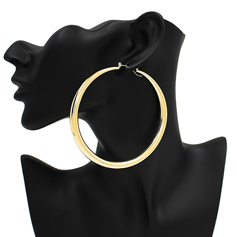 iLLASPARKZ Metal Pin Catch Hoop Earrings