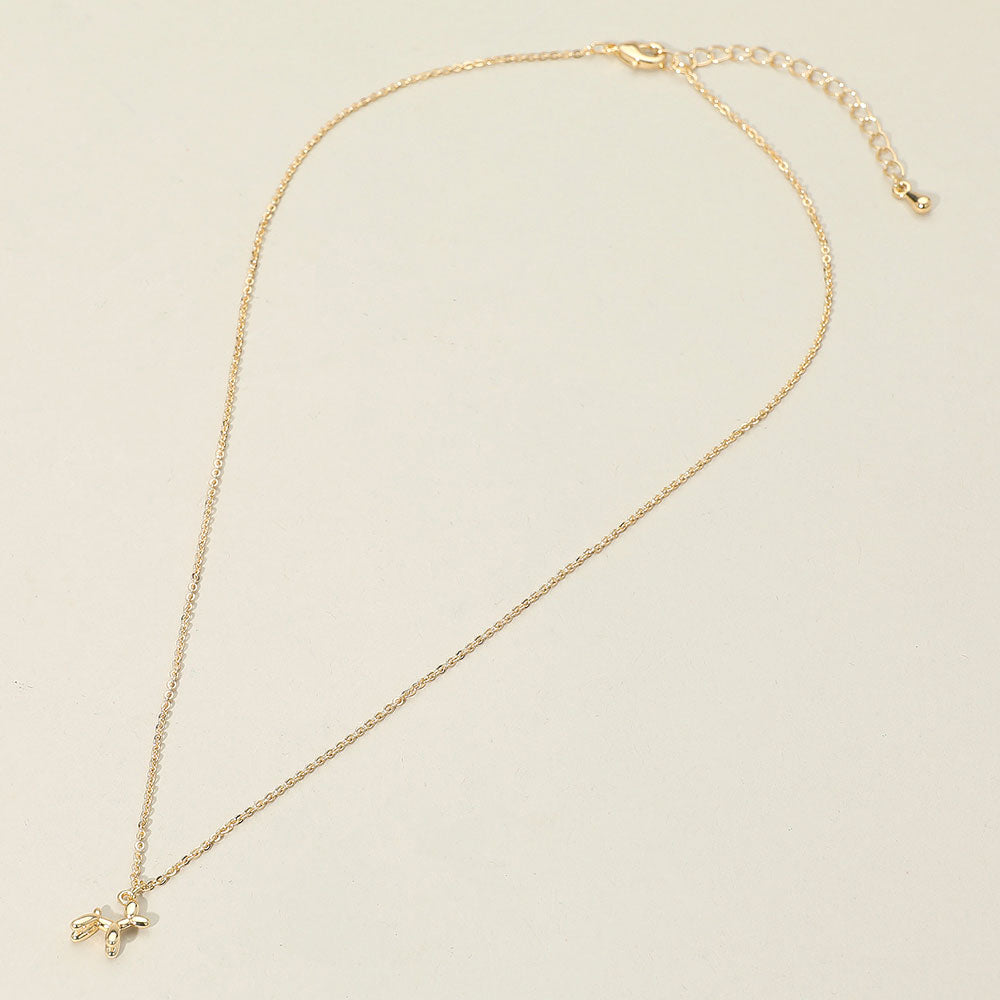iLLASPARKZ 18K Gold Dipped Balloon Dog Pendant Necklace