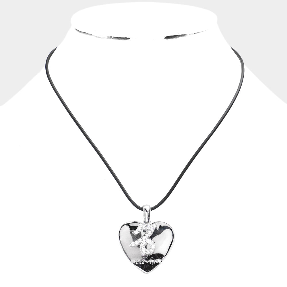 iLLASPARKZ Capricorn - Zodiac Heart Layered Pendant Necklace