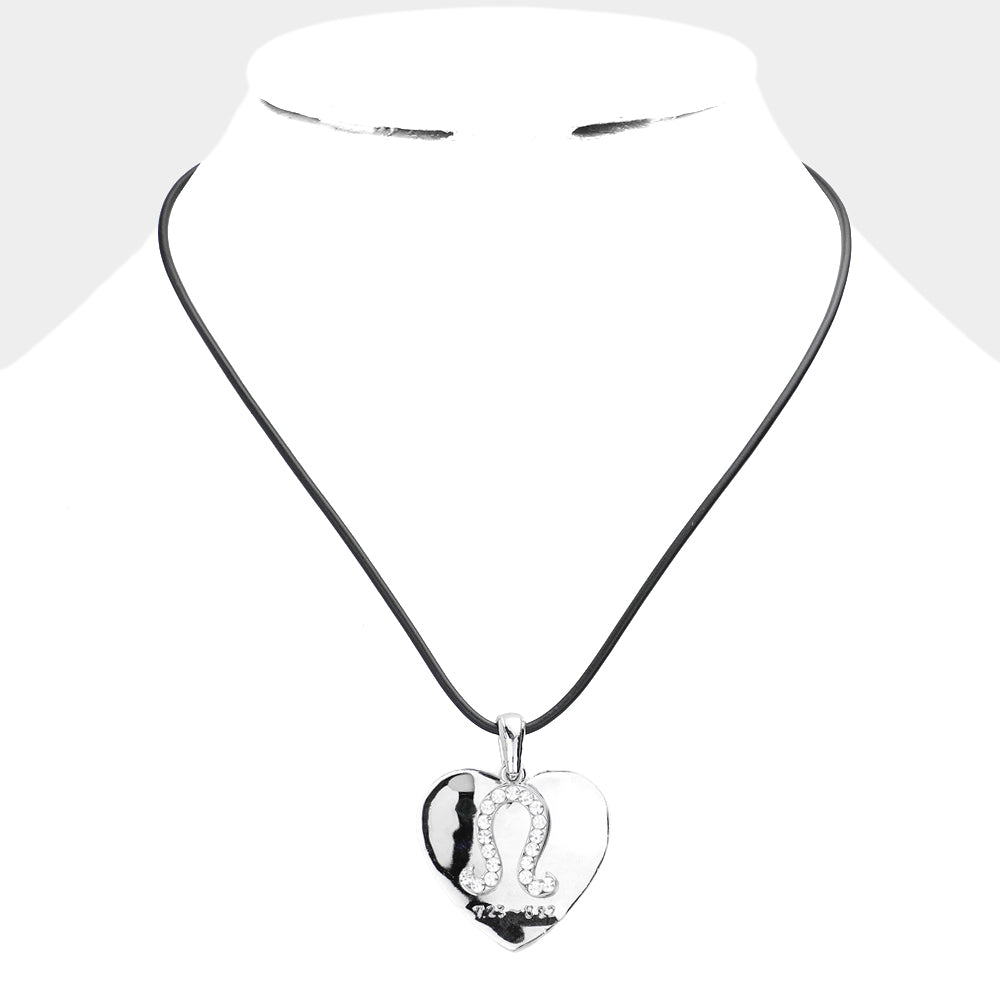iLLASPARKZ Leo - Zodiac Heart Layered Pendant Necklace