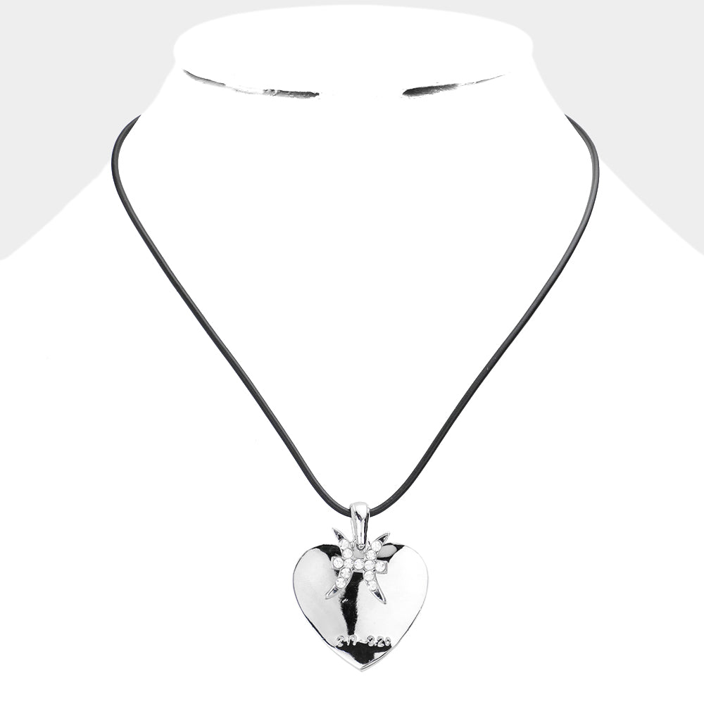 iLLASPARKZ Pisces - Zodiac Heart Layered Pendant Necklace