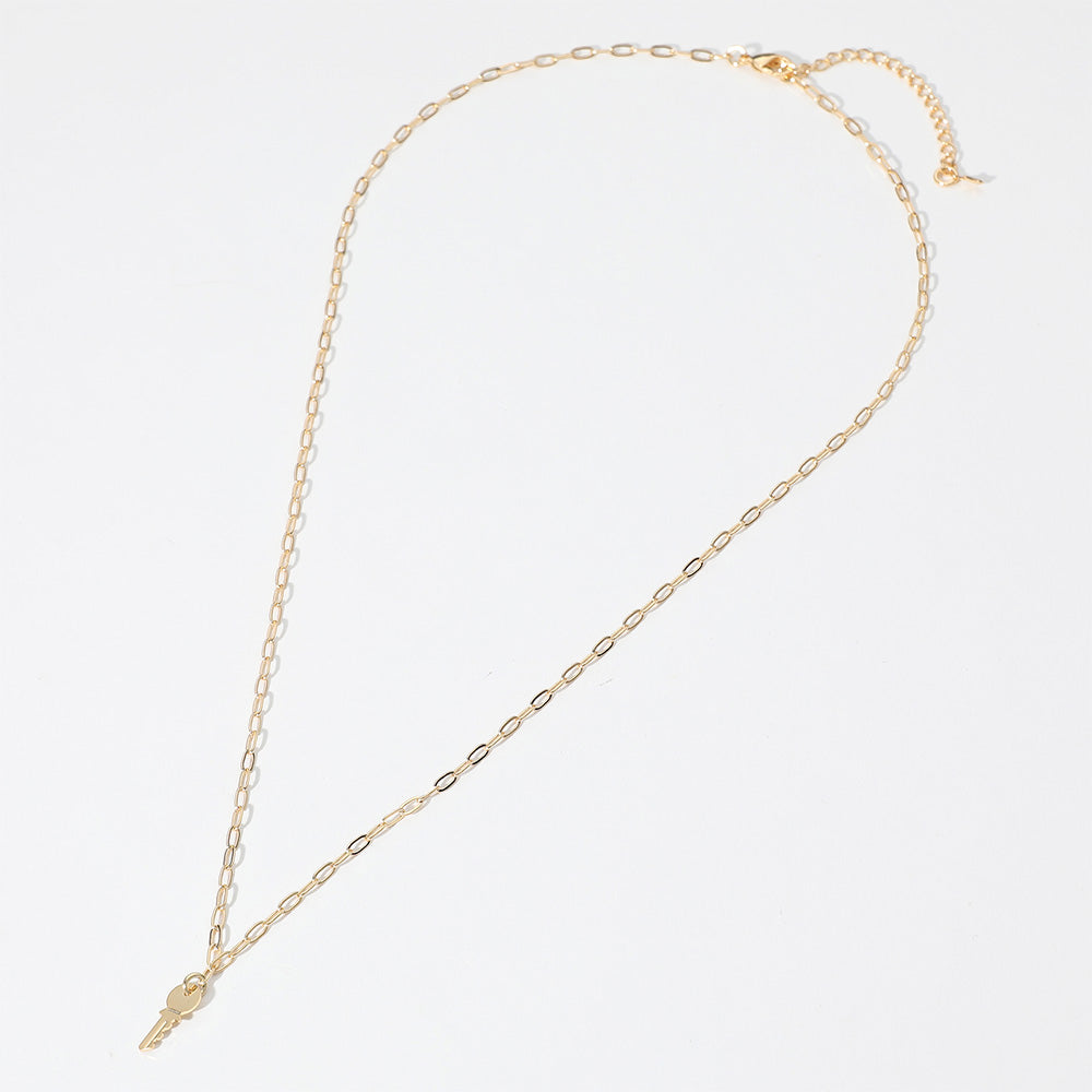 iLLASPARKZ 18K Gold Filled Hypoallergenic Key Pendant Necklace