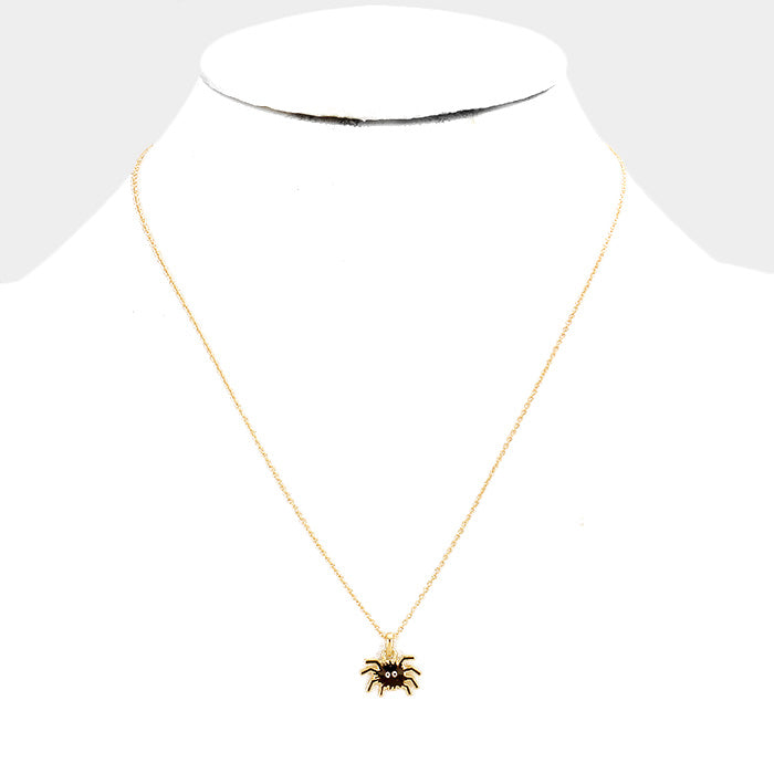 iLLASPARKZ Spider Pendant Necklace