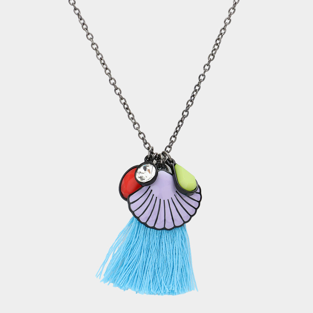 iLLASPARKZ Shell Tassel Pendant Necklace