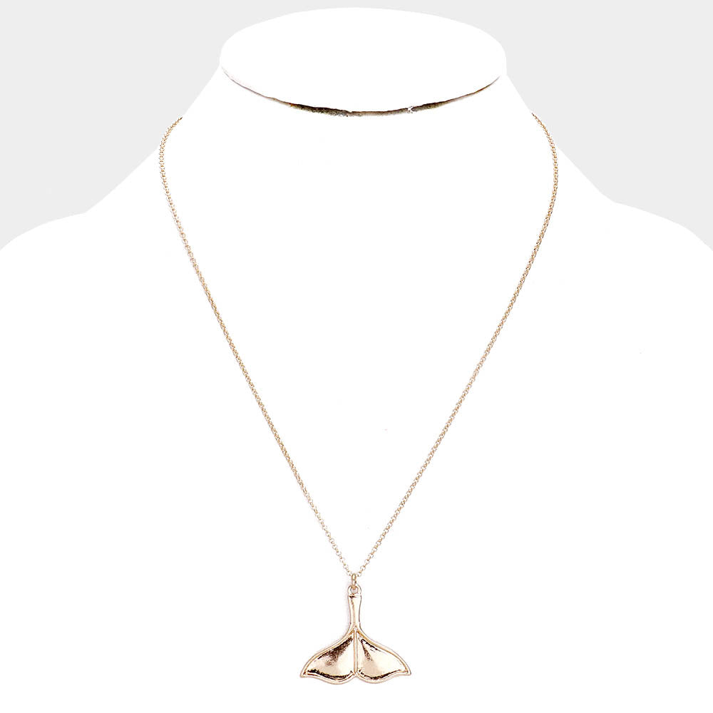 iLLASPARKZ Whale Tails Pendant Metal Necklace