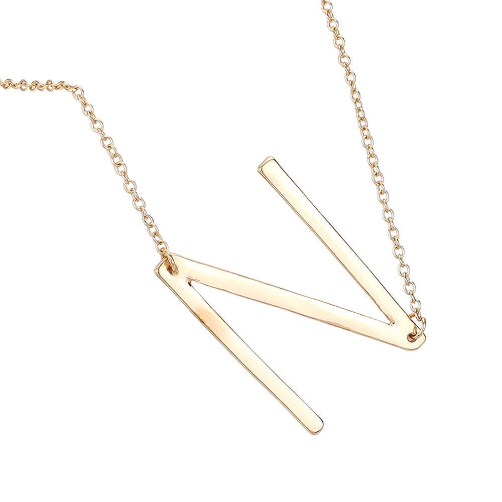 iLLASPARKZ -N- Metal Initial Monogram Pendant Necklace