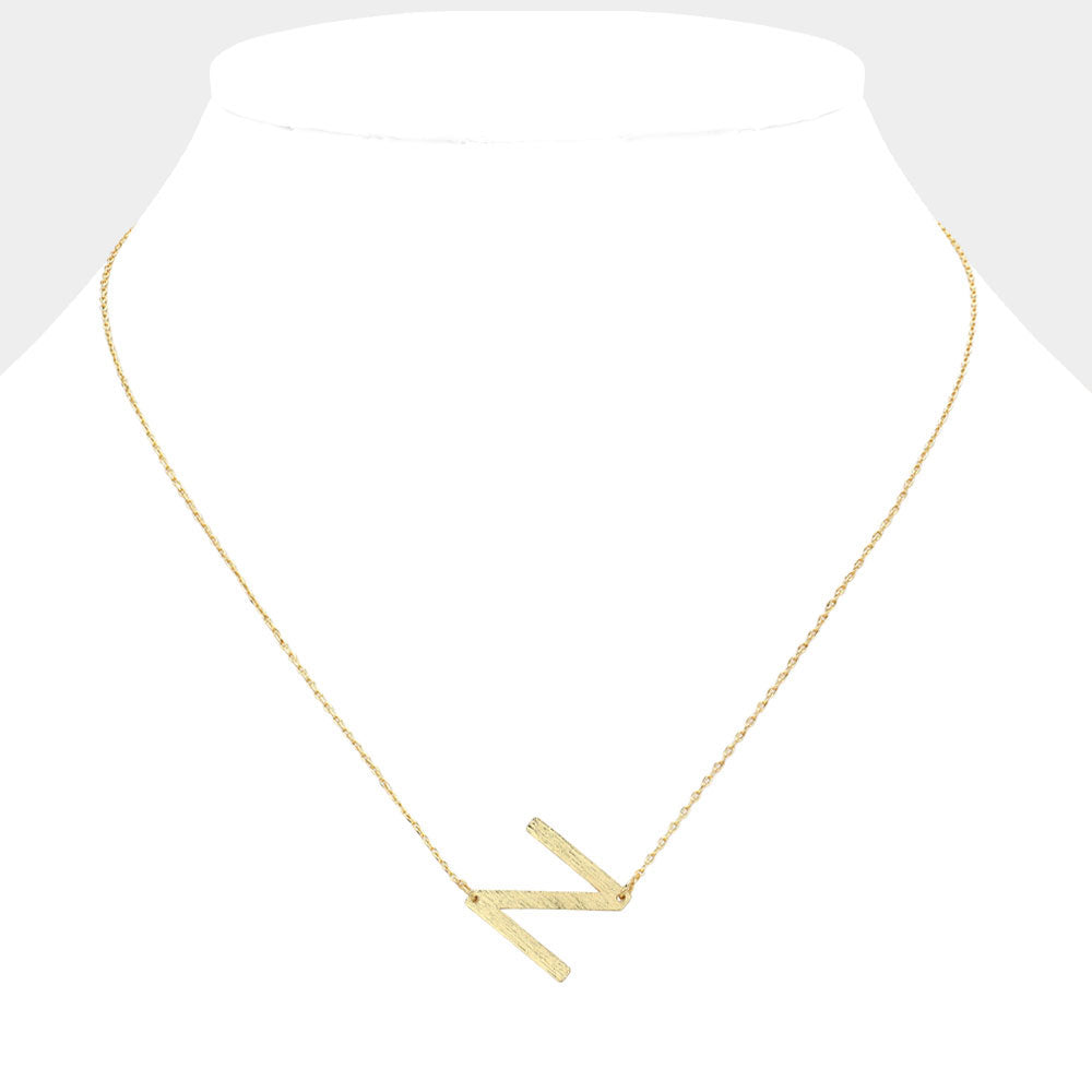 iLLASPARKZ -N- Gold Dipped Initial Monogram Pendant Necklace