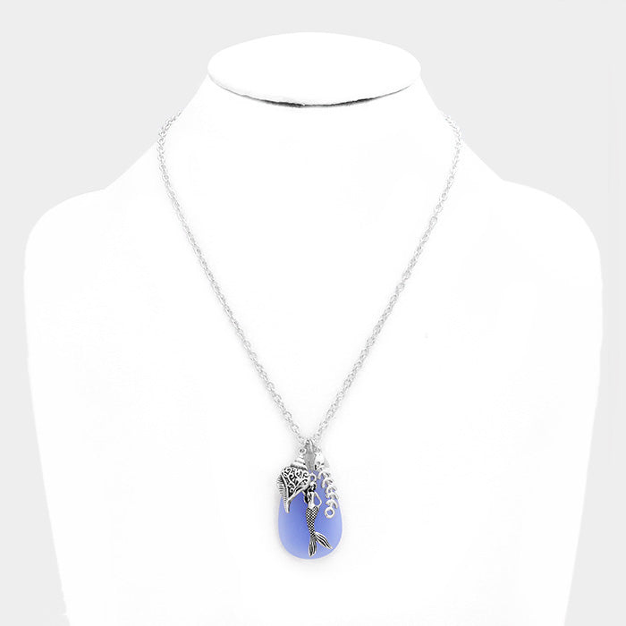 iLLASPARKZ Mermaid, Fishbone and Shell Pendant Necklace