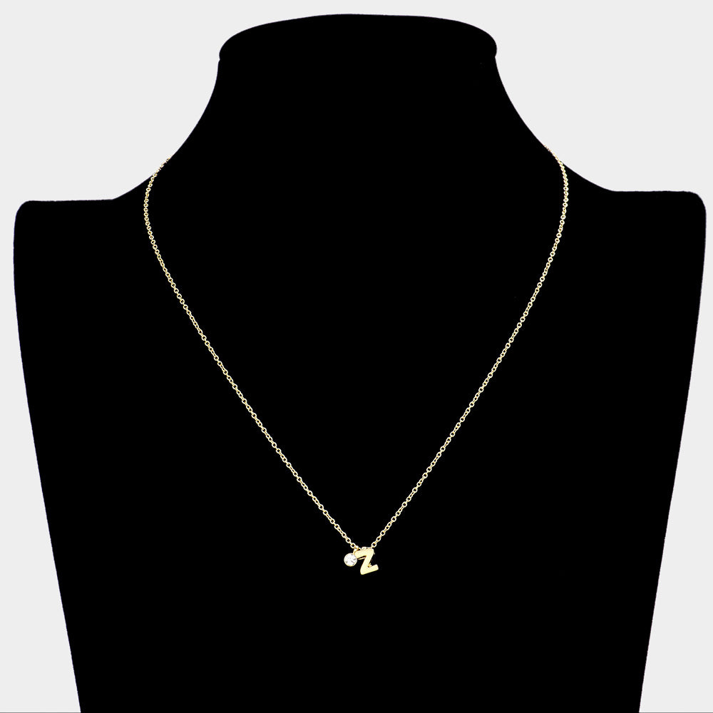 iLLASPARKZ -Z- Monogram Monogram Initial Pendant Necklace
