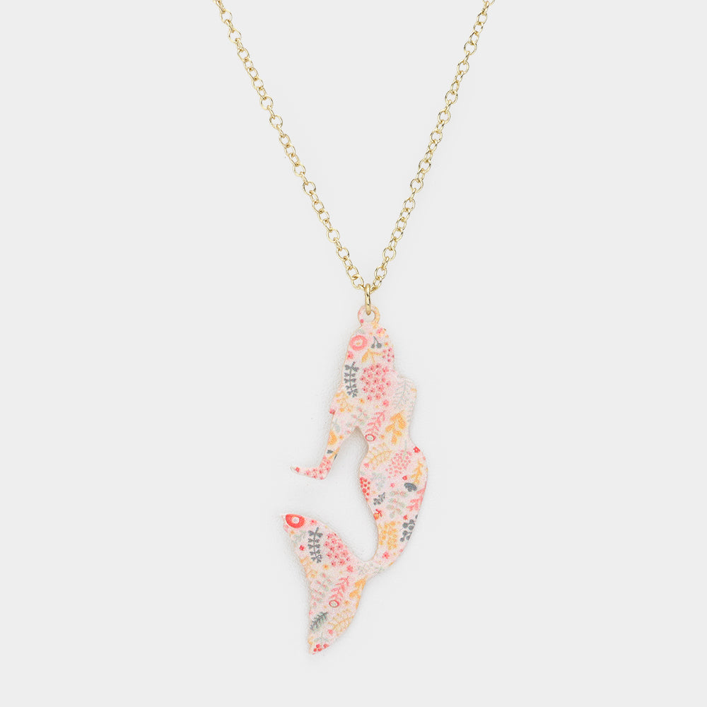 iLLASPARKZ Patterned Mermaid Pendant Necklace