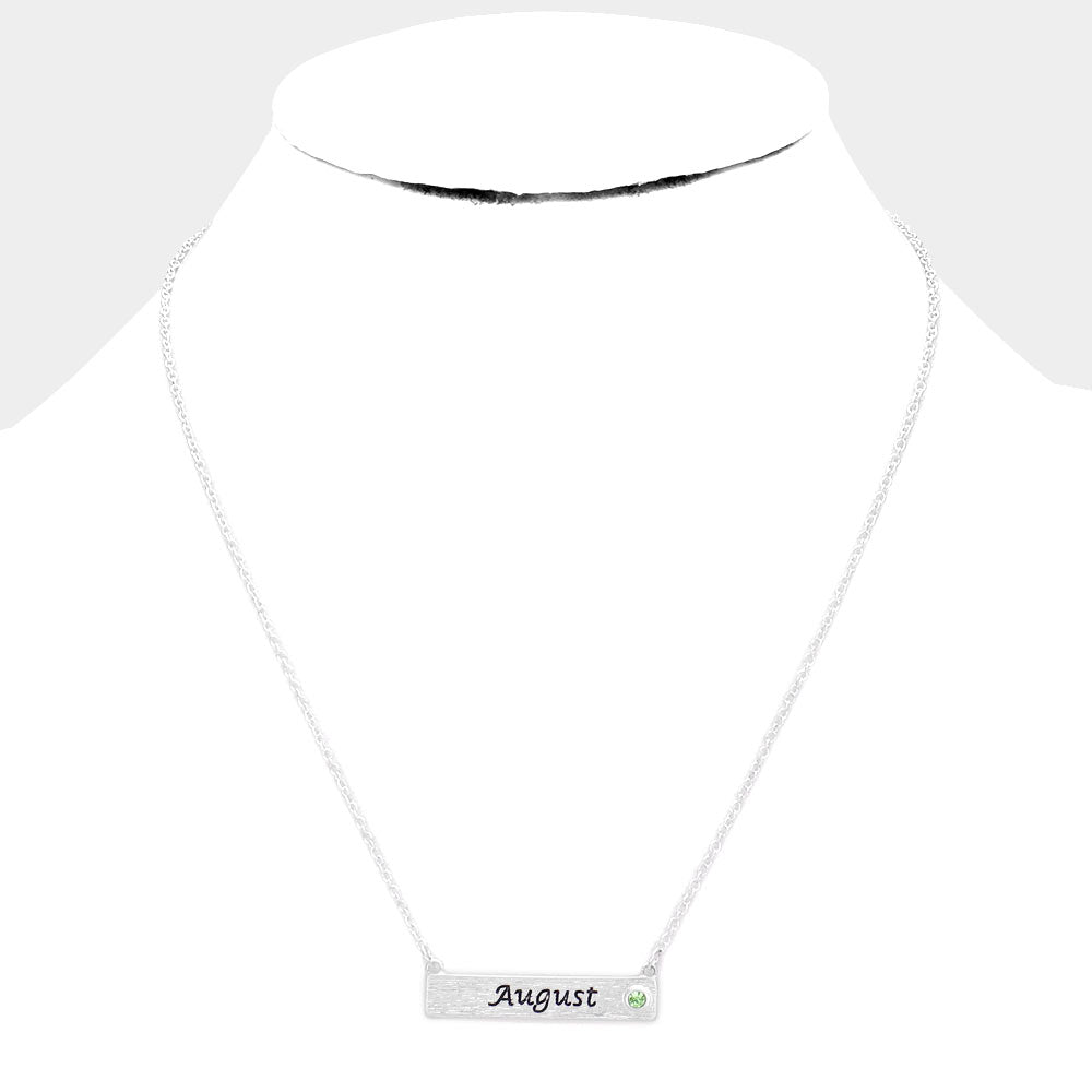 iLLASPARKZ August  Birthstone Pendant Necklace