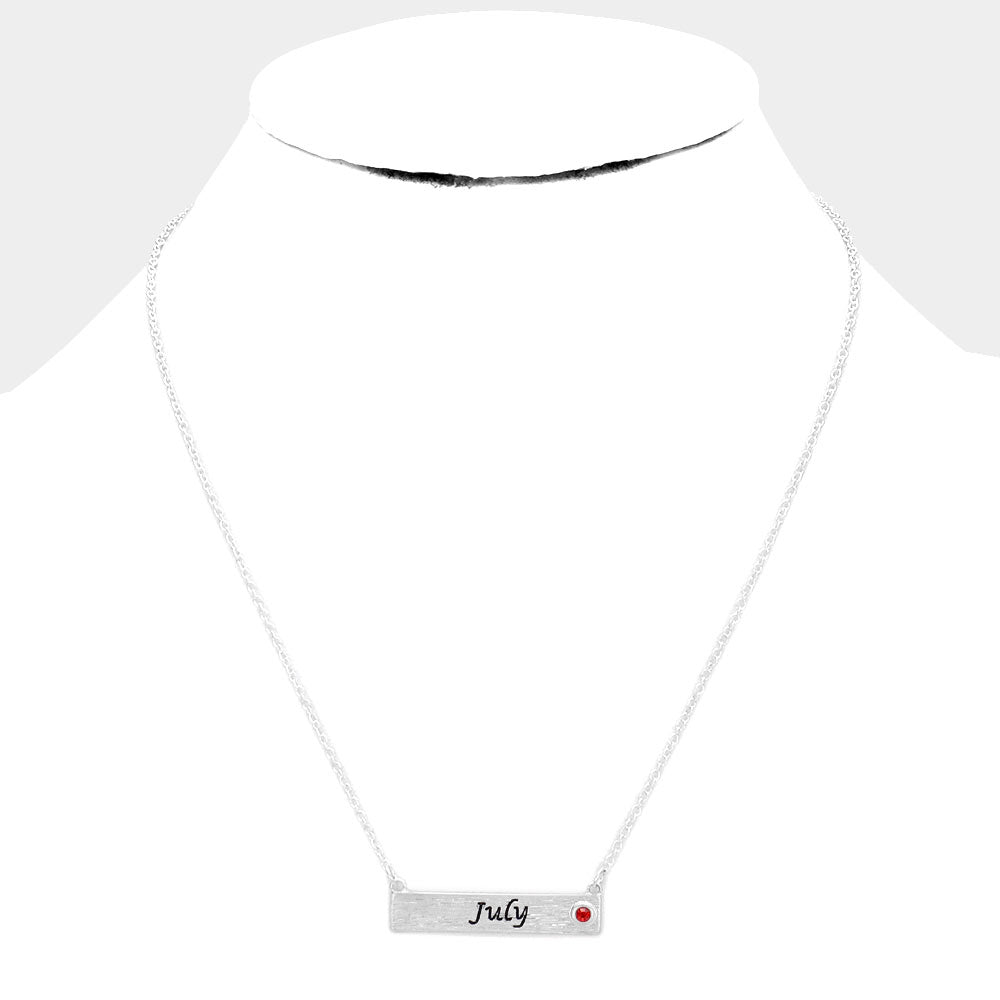 iLLASPARKZ July Birthstone Pendant Necklace