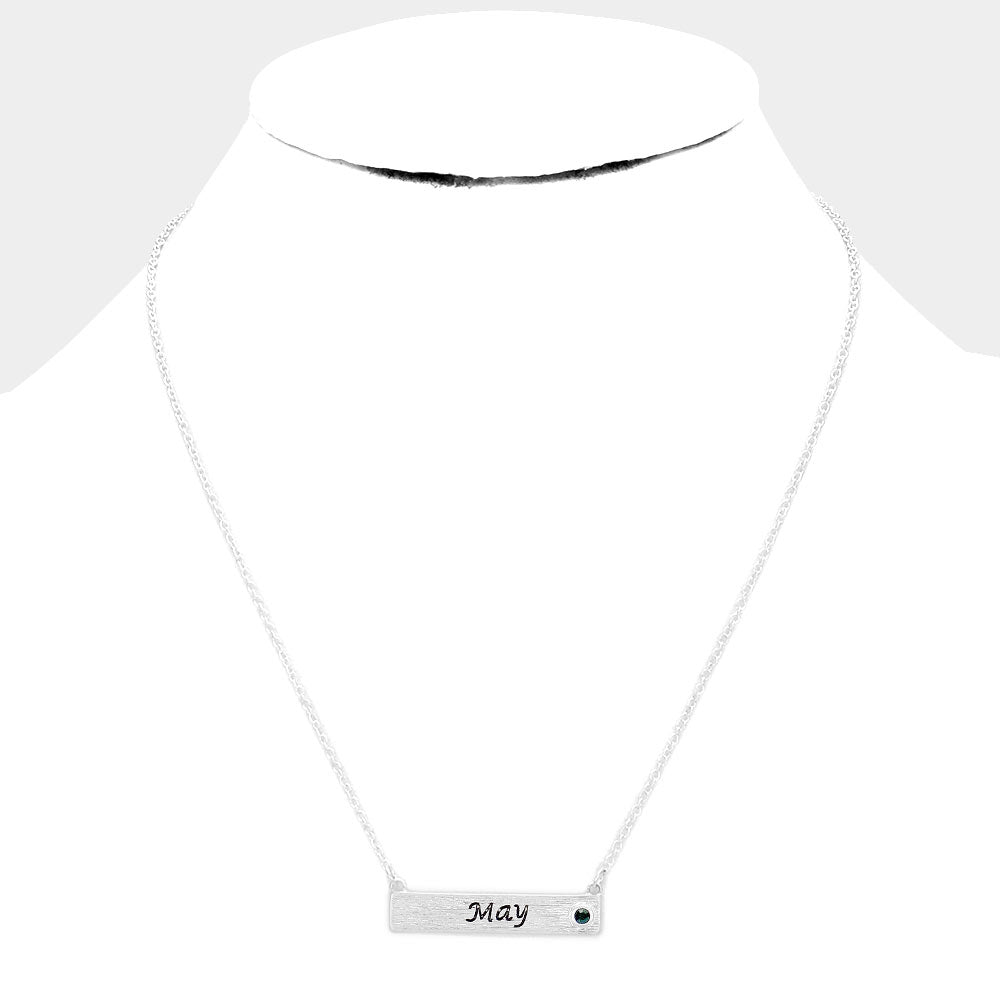 iLLASPARKZ May Birthstone Pendant Necklace