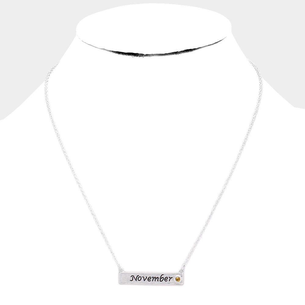 iLLASPARKZ November Birthstone Pendant Necklace