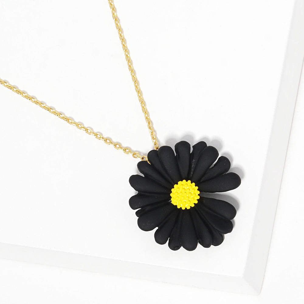 iLLASPARKZ Gold Dipped Bloom Flower Pendant Necklace