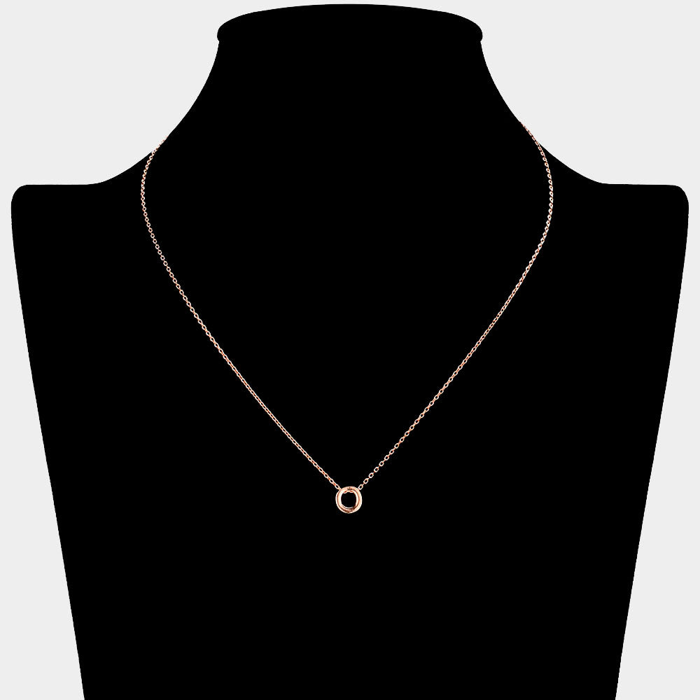iLLASPARKZ -O- Gold Dipped Metal Pendant Necklace