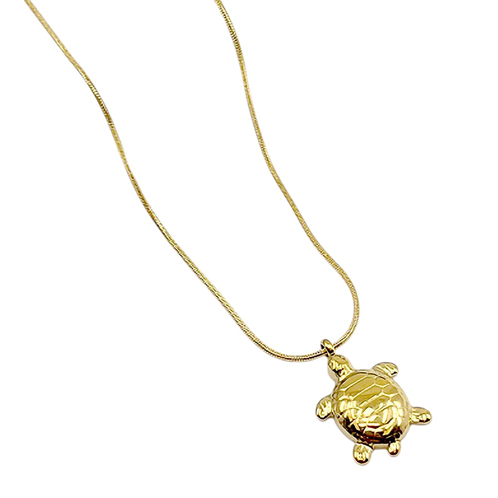 iLLASPARKZ Stainless Steel Sea Turtle Pendant Necklace