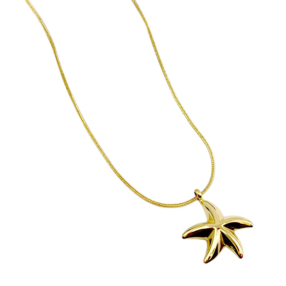 iLLASPARKZ Stainless Steel Starfish Pendant Necklace