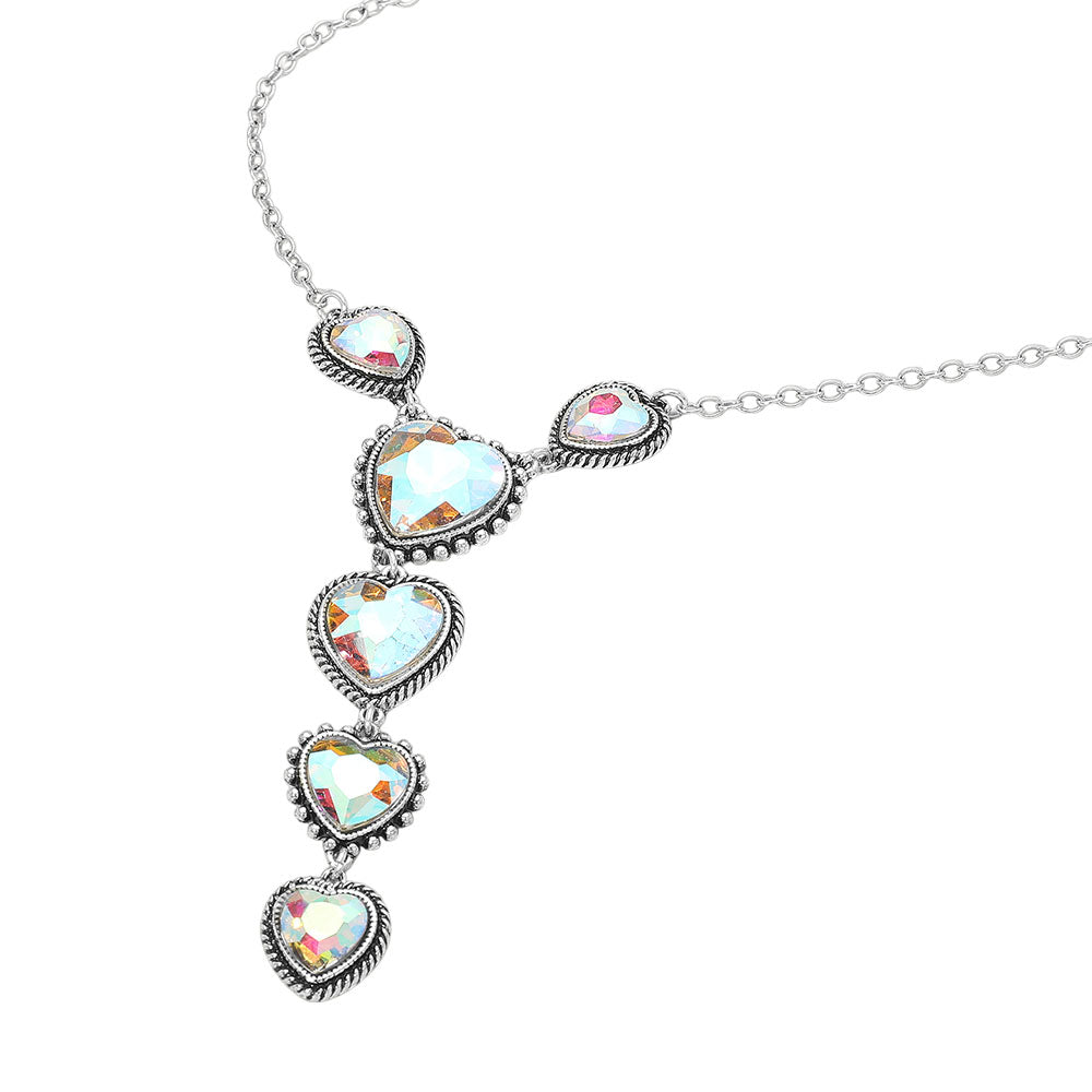 iLLASPARKZ Boho Vintage Southwestern Turquoise Heart Pendant Necklace