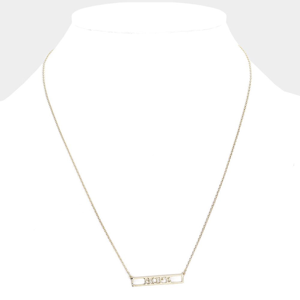 iLLASPARKZ HOPE Brass Metal Pendant Necklace