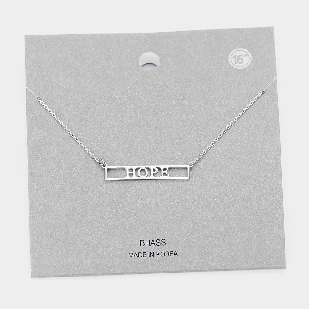 iLLASPARKZ HOPE Brass Metal Pendant Necklace