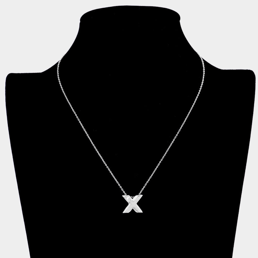 iLLASPARKZ -X- Initial Monogram Pendant Necklace