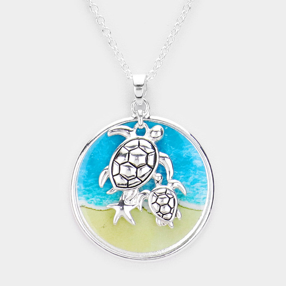 iLLASPARKZ Turtle Sea Life Pendant Necklace
