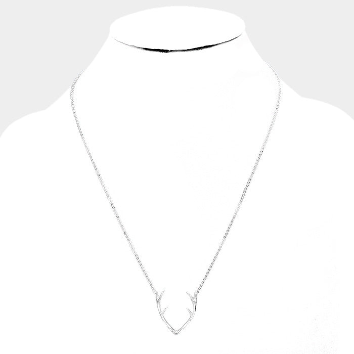 iLLASPARKZ Metal Antler Pendant Necklace