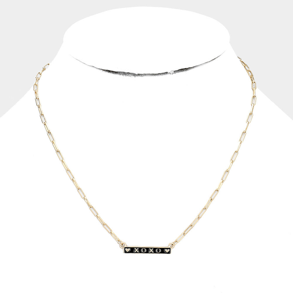 iLLASPARKZ XOXO Pendant Chain Necklace