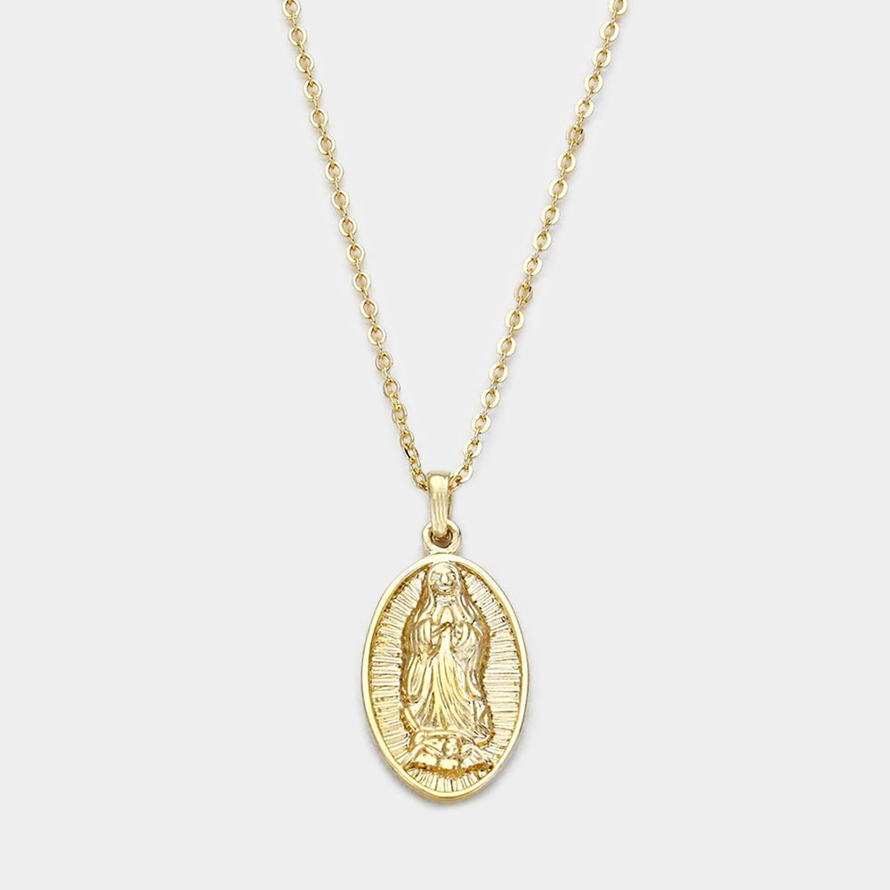 iLLASPARKZ Saint Mary Pendant Necklace