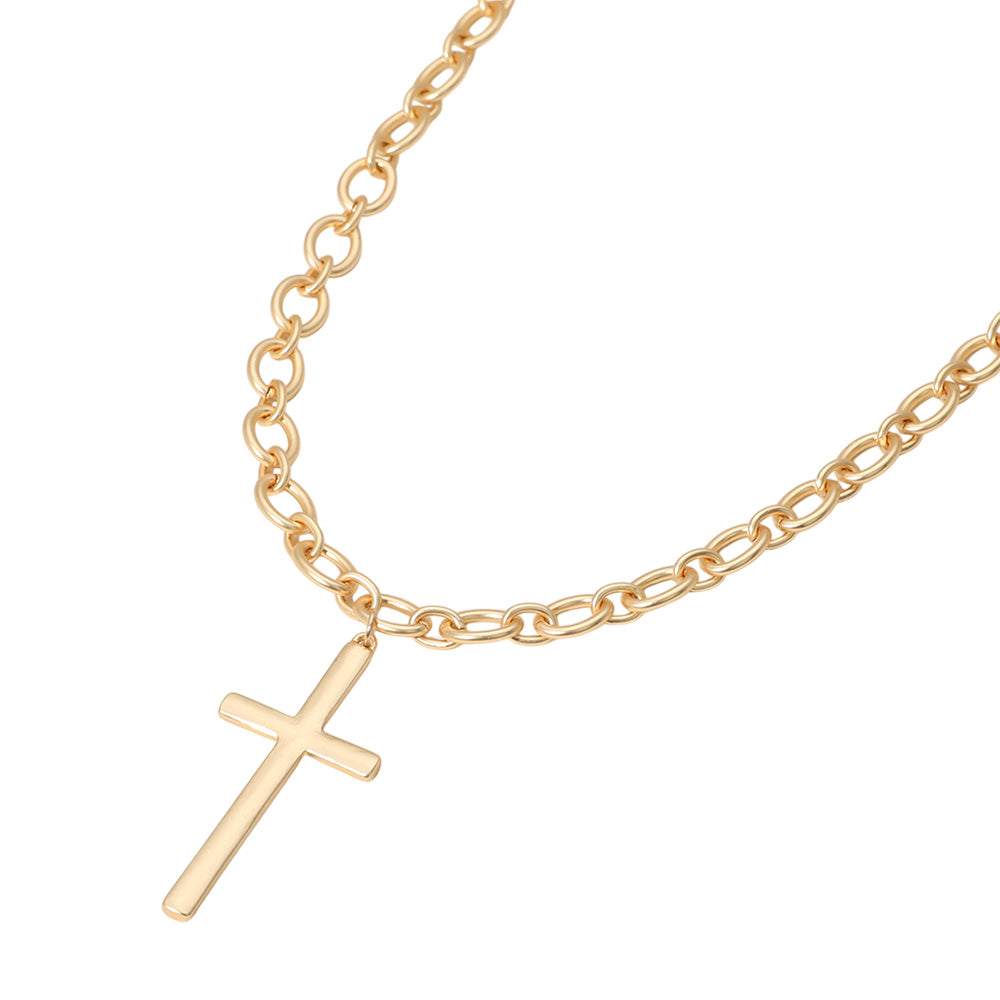 iLLASPARKZ Metal Cross Pendant Necklace