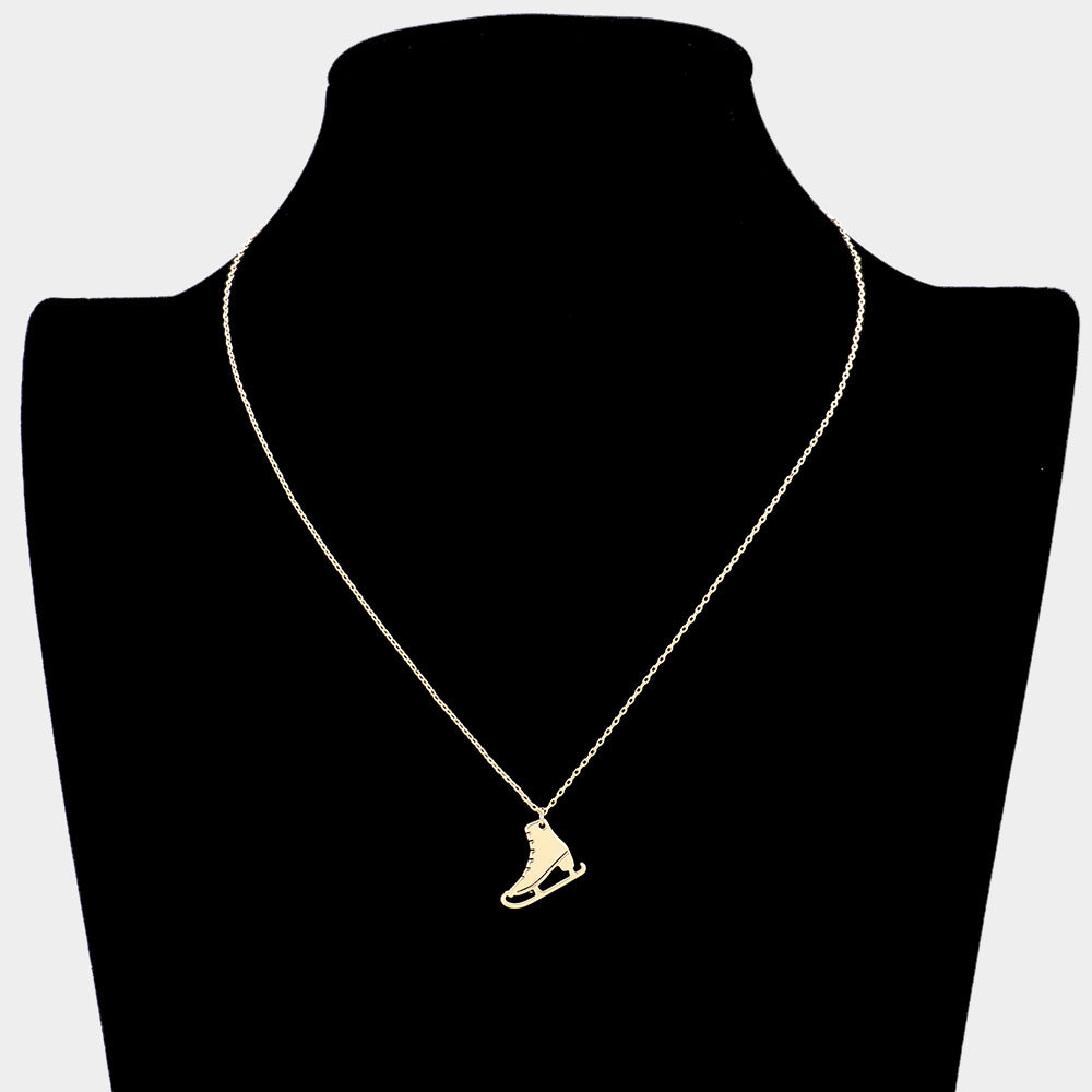 iLLASPARKZ Metal Skate Shoe Pendant Necklace